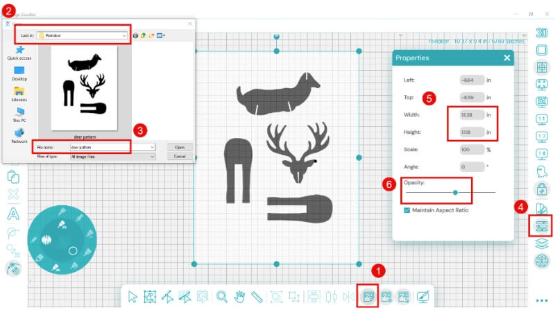 3DReindeerDigStep1a-1