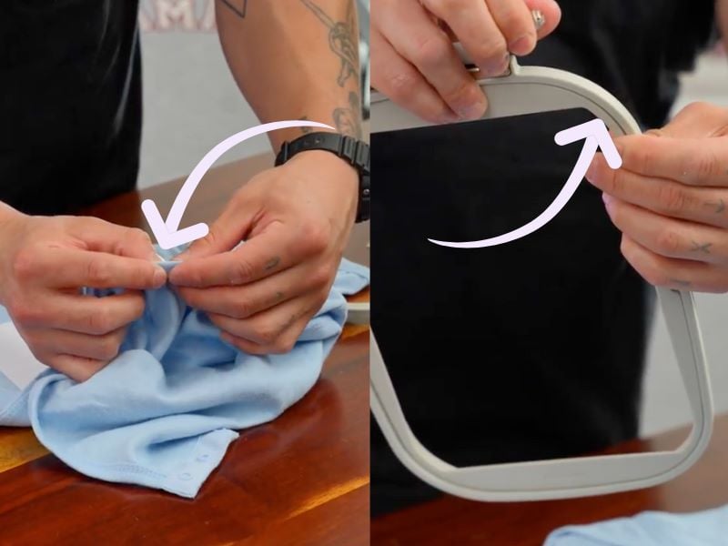 Baby Onesie Hoop Tip