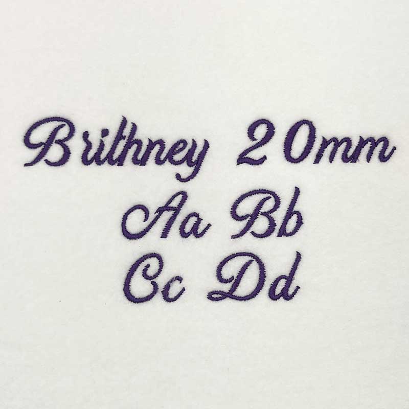 Brithney 20mm ELF font