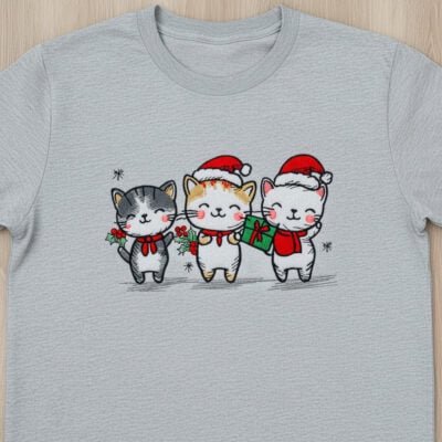 cat designs on t shirt