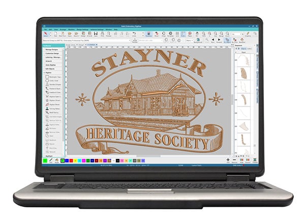 Creating Corporate Logos for machine embroidery