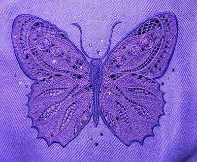 cutwork butterfly embroidery design