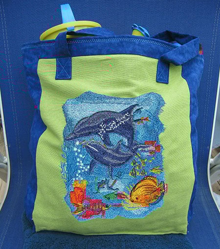 Dolphins on bag