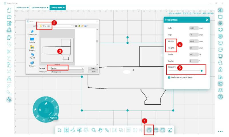 Doodler Wallet Step 1