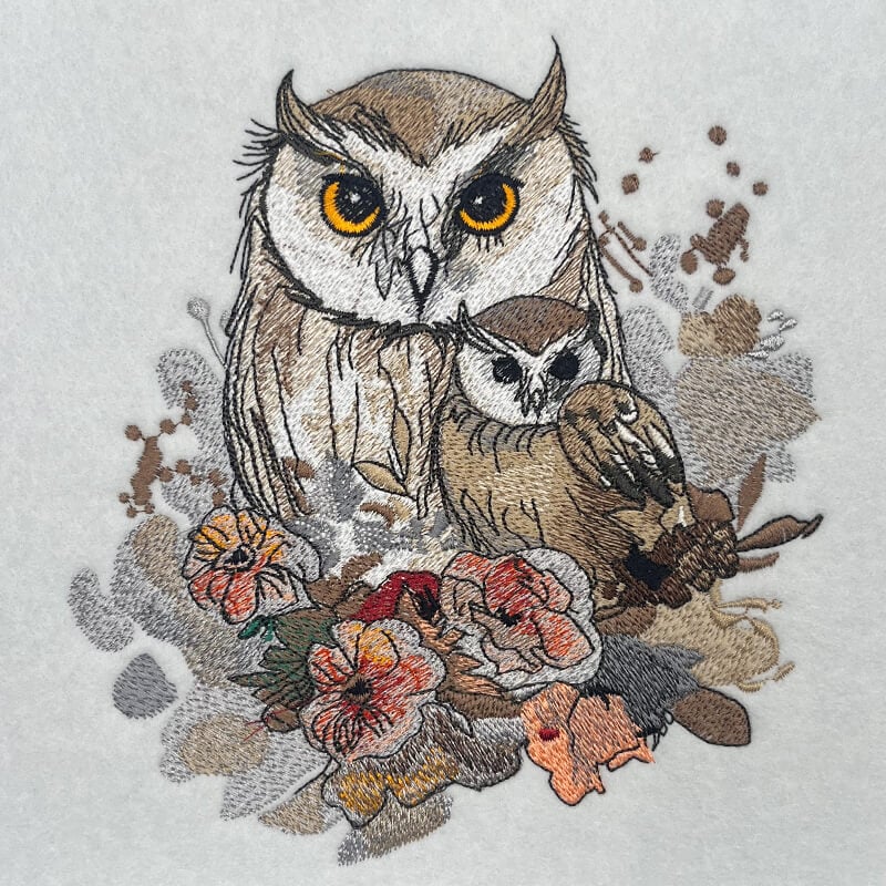 Baby Owl 4 embroidery design
