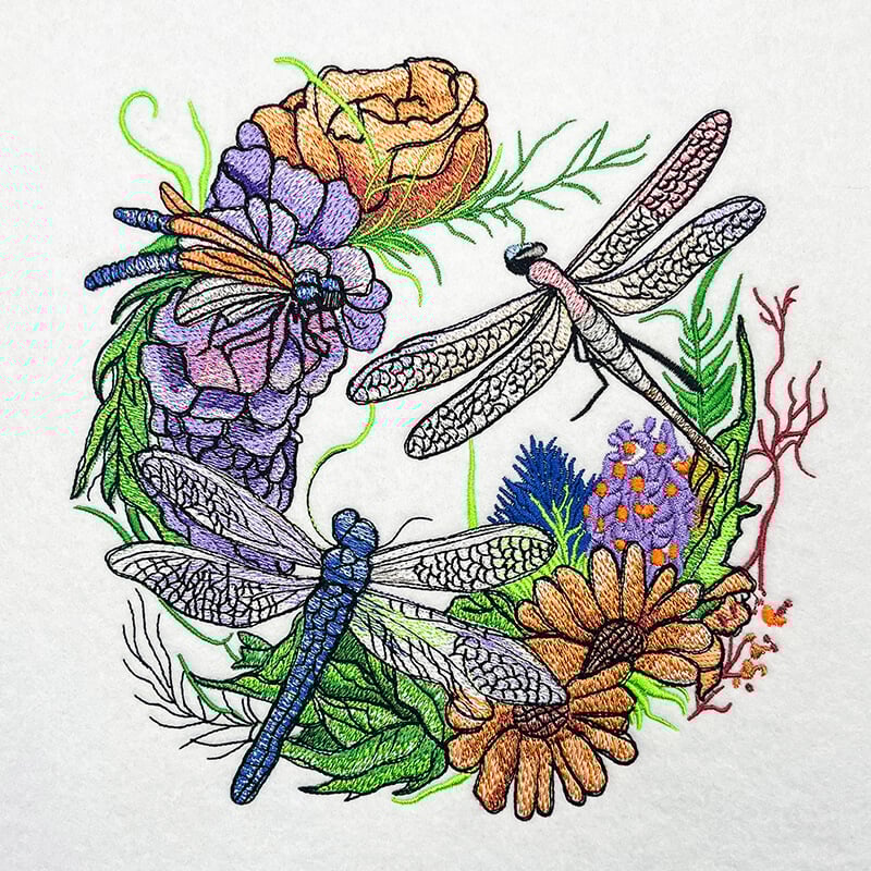 Dragonfly 2 embroidery design