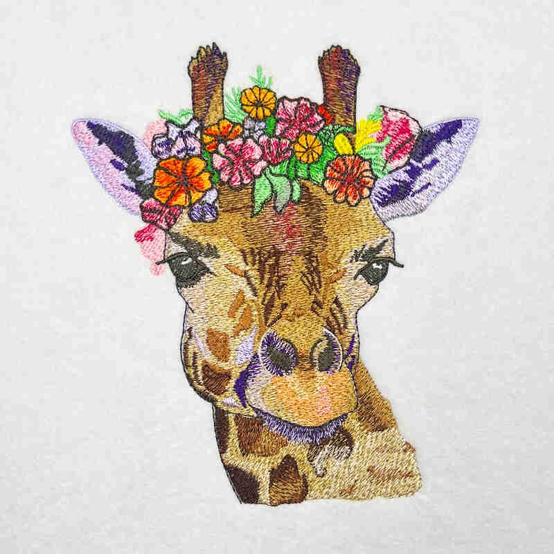 EL Giraffe 2 embroidery design