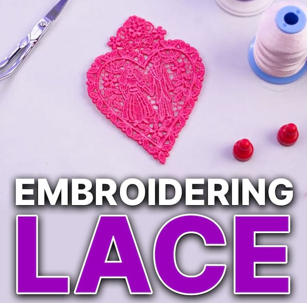 Embroidering Lace How To