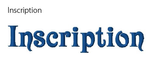 Font_03 Inscription