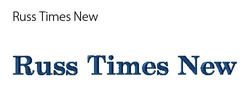Font_05 Russ times new