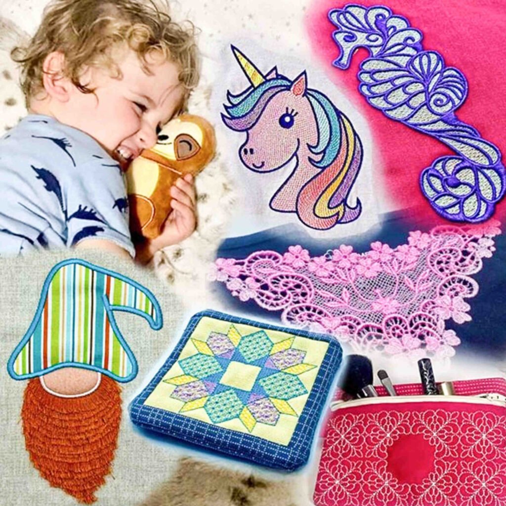 Fun-effects-embroidery-course-projects Fun Effects embroidery course project stitch outs