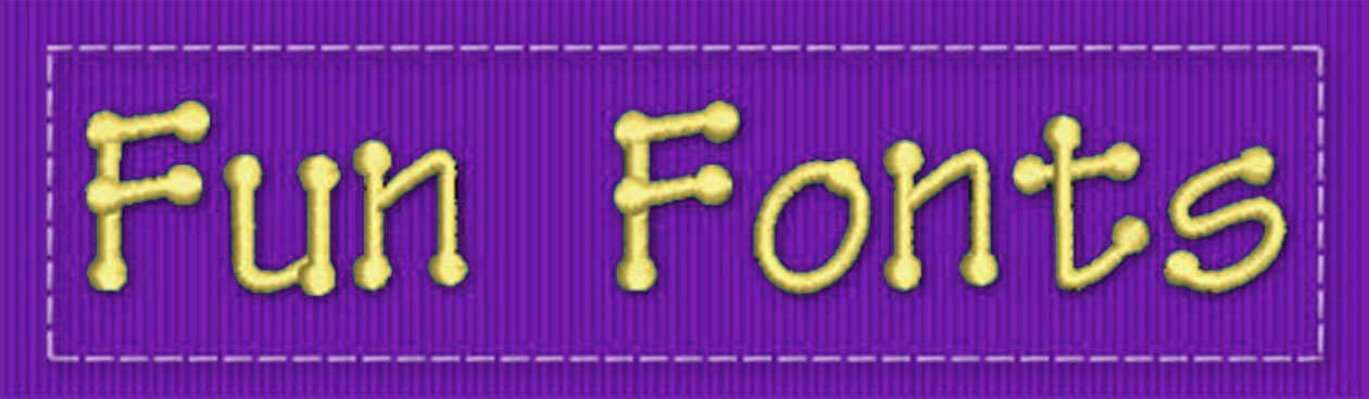 Fun ESA embroidery font category