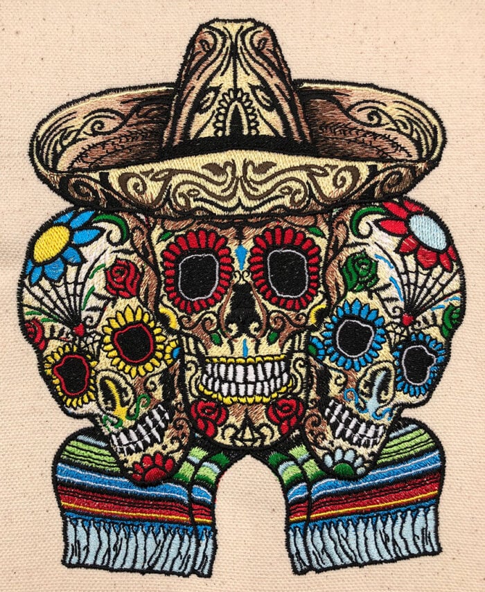 3 sugarskulls sewout