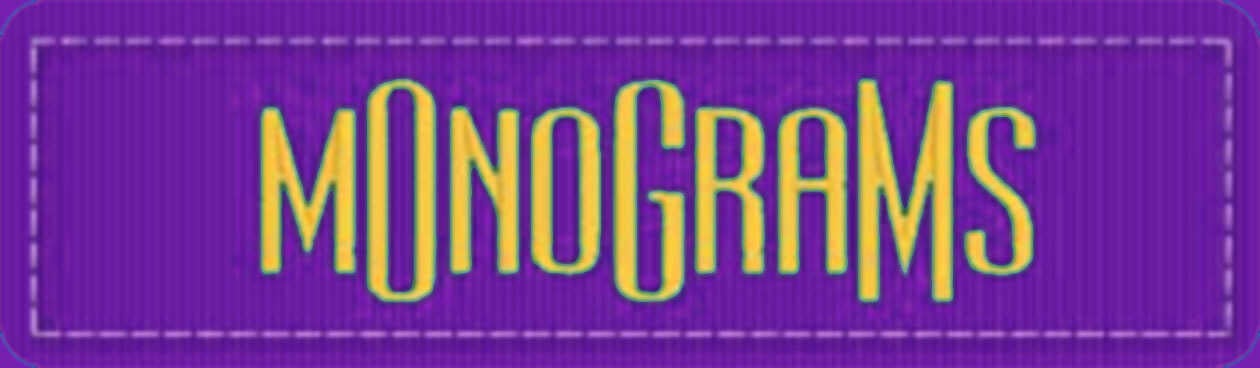 Monograms BX embroidery font category