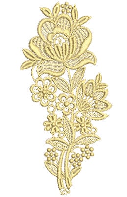 Embroidery Design: Lace from the Vault 9 Design 12 6.88w X 3.31h