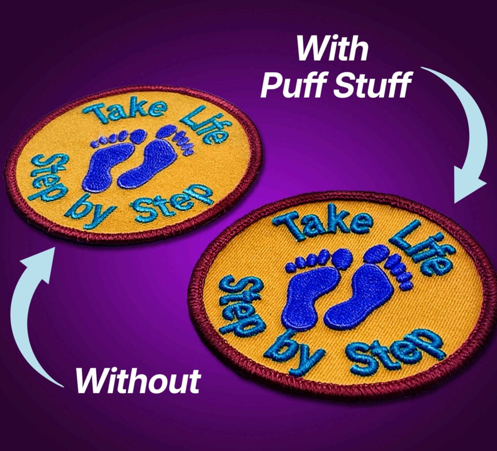 puff-stuff-embroidery-patches_1 Embroidery patches with and without Puff Stuff