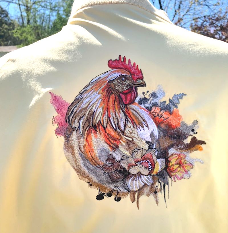 Rooster with back jacket