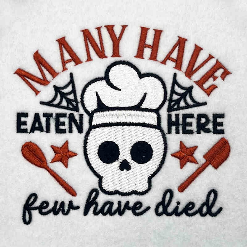 Many have eaten embroidery design