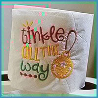 Toilet paper embroidery design category