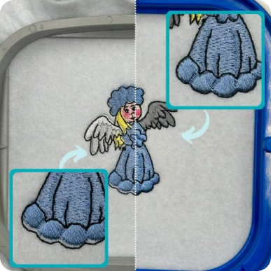 Mighty Hoop Avoid Materials Shifiting