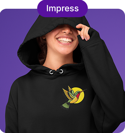 Impress Impress - Finished embroidery on sweater